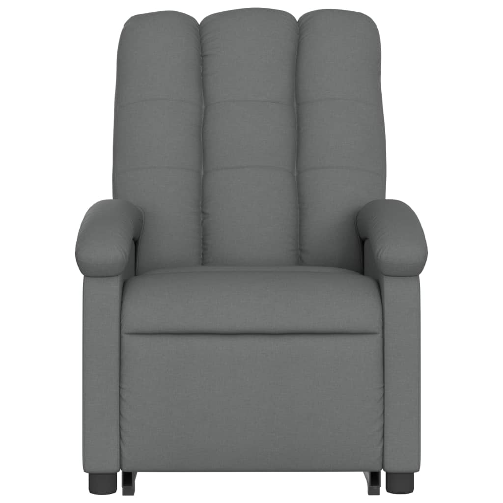 Electric Stand up Recliner Chair Dark Grey Fabric