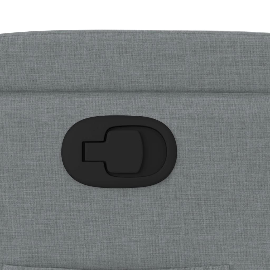 Recliner Chair Light Grey Fabric