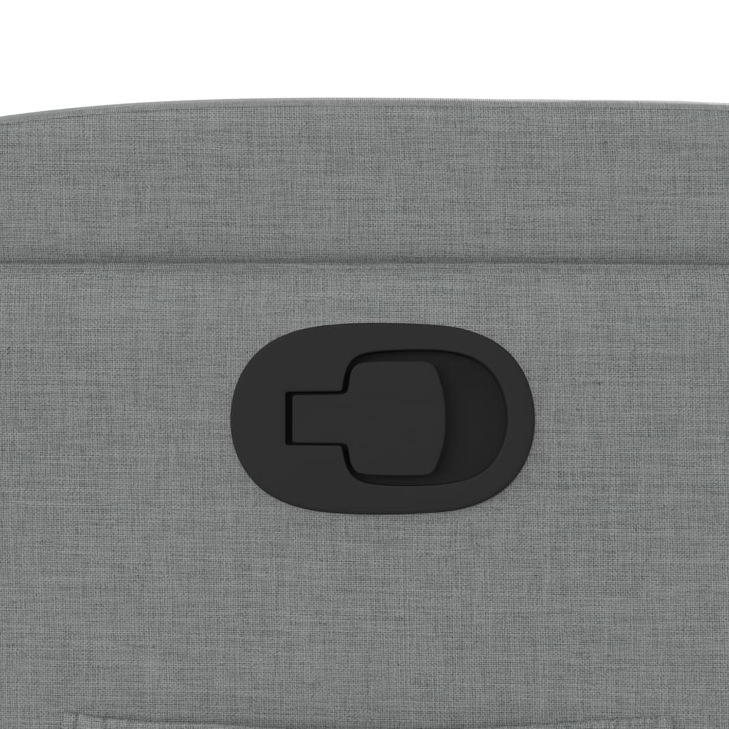 Recliner Chair Light Grey Fabric
