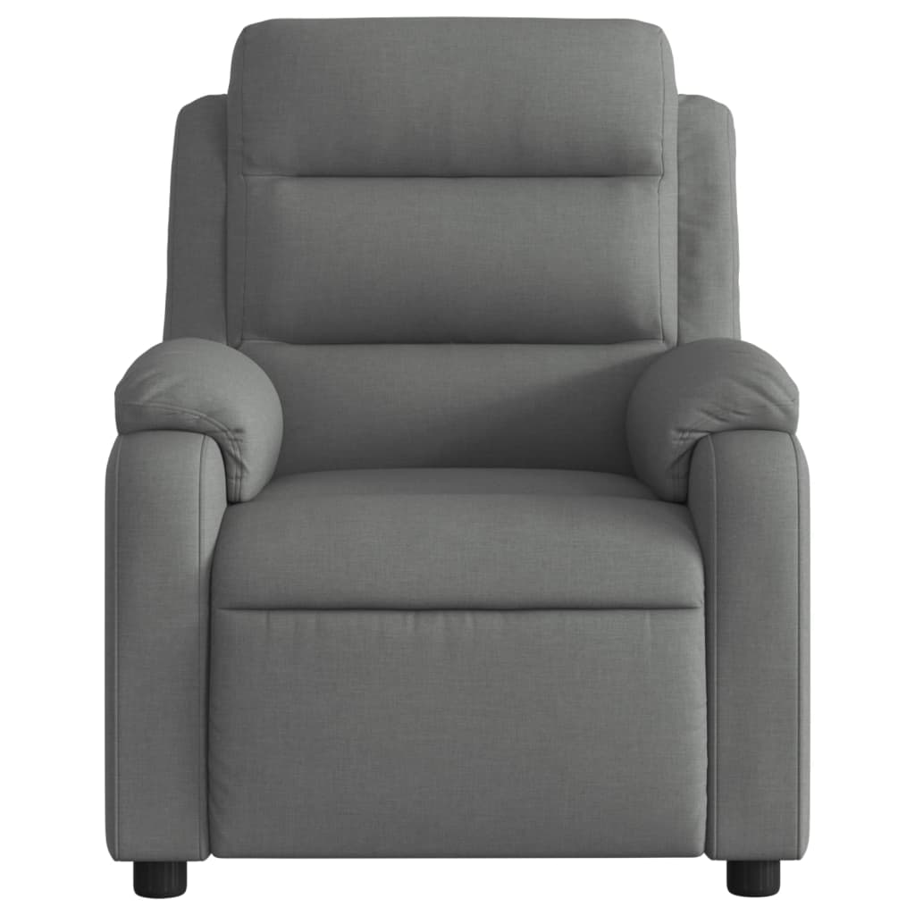 Recliner Chair Dark Grey Fabric
