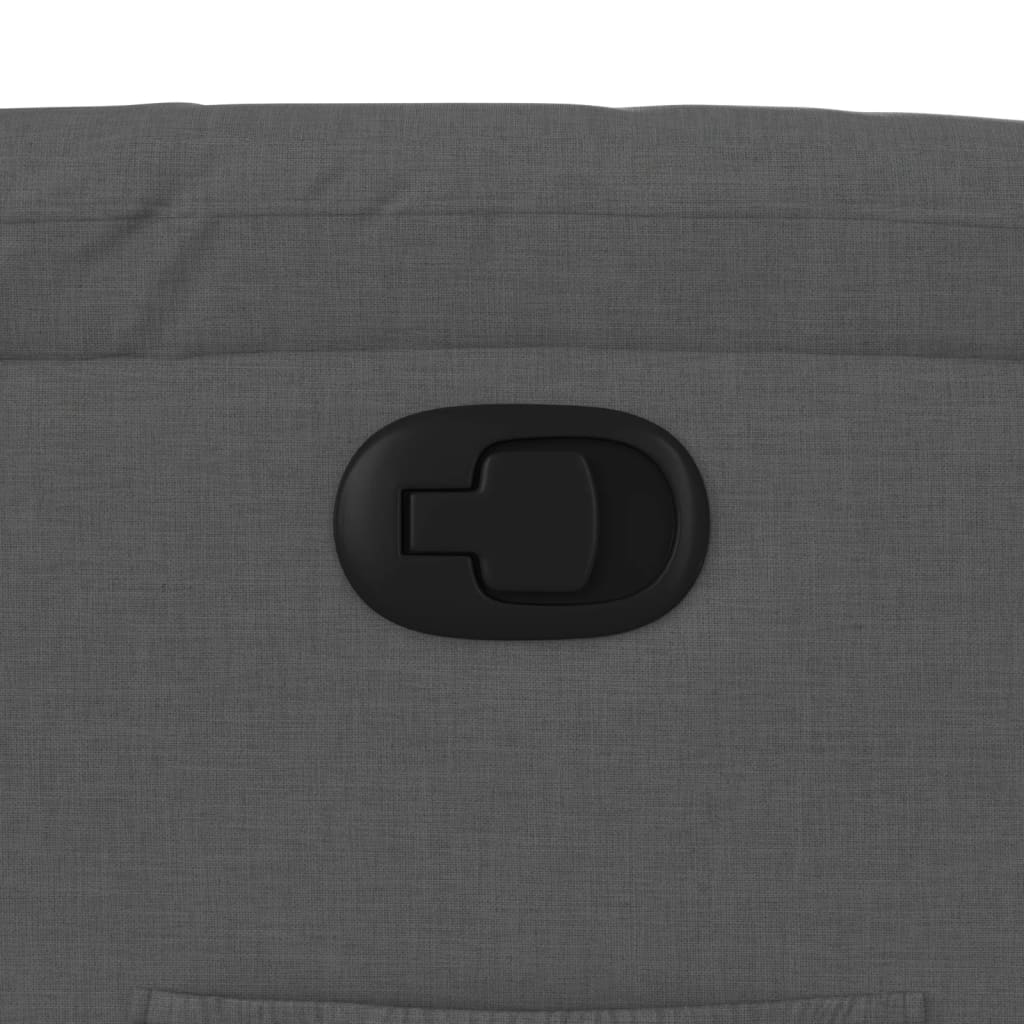 Recliner Chair Dark Grey Fabric