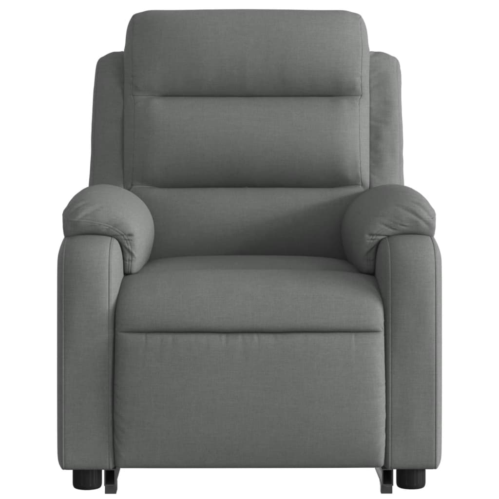 Electric Stand up Recliner Chair Dark Grey Fabric