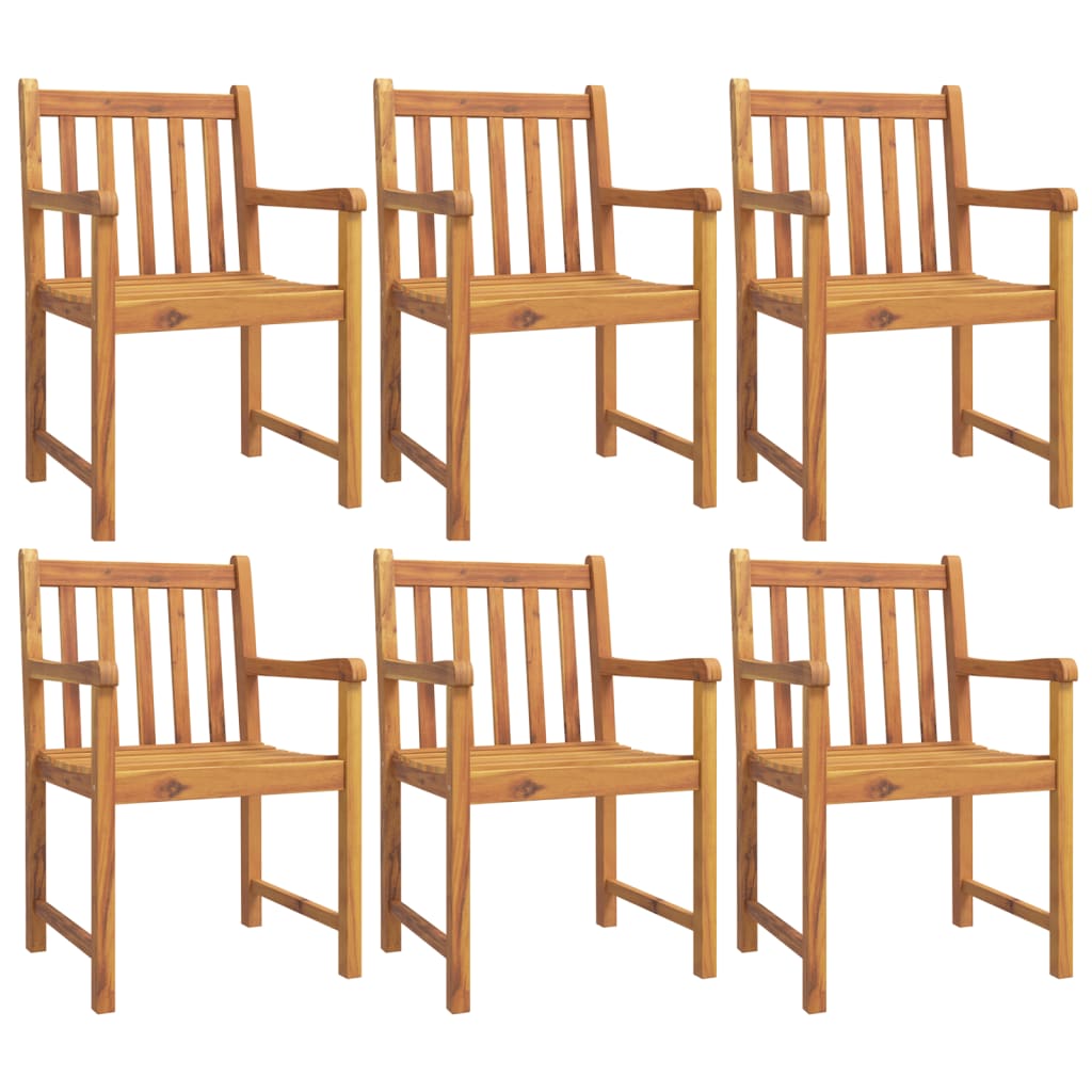 7 Piece Garden Dining Set Solid Wood Acacia