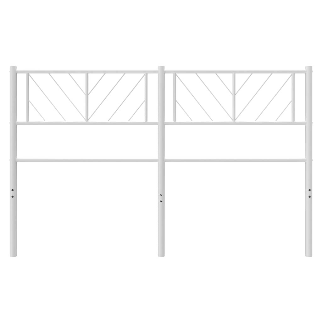 Metal Headboard White 137 cm Double