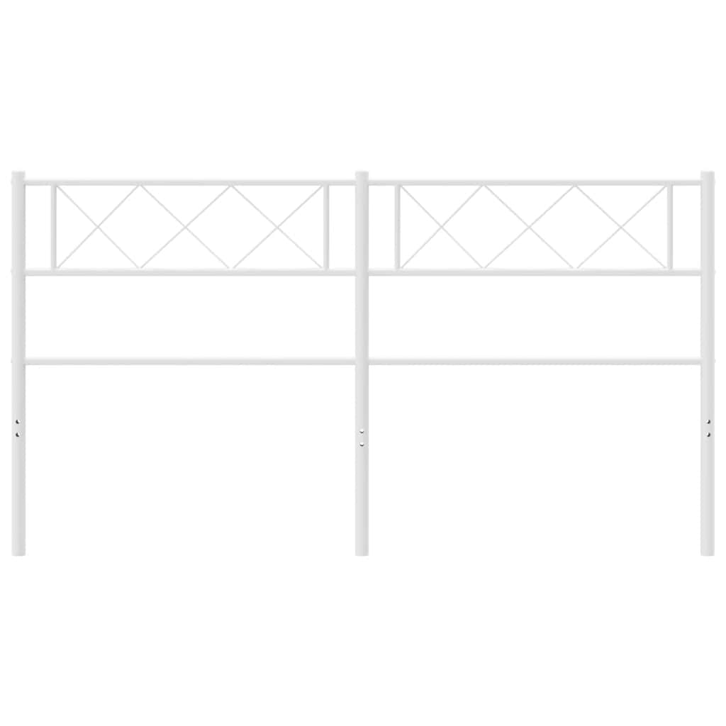 Metal Headboard White 137 cm Double
