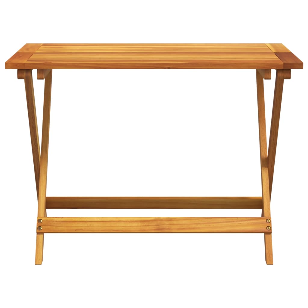5 Piece Folding Garden Dining Set Solid Wood Acacia