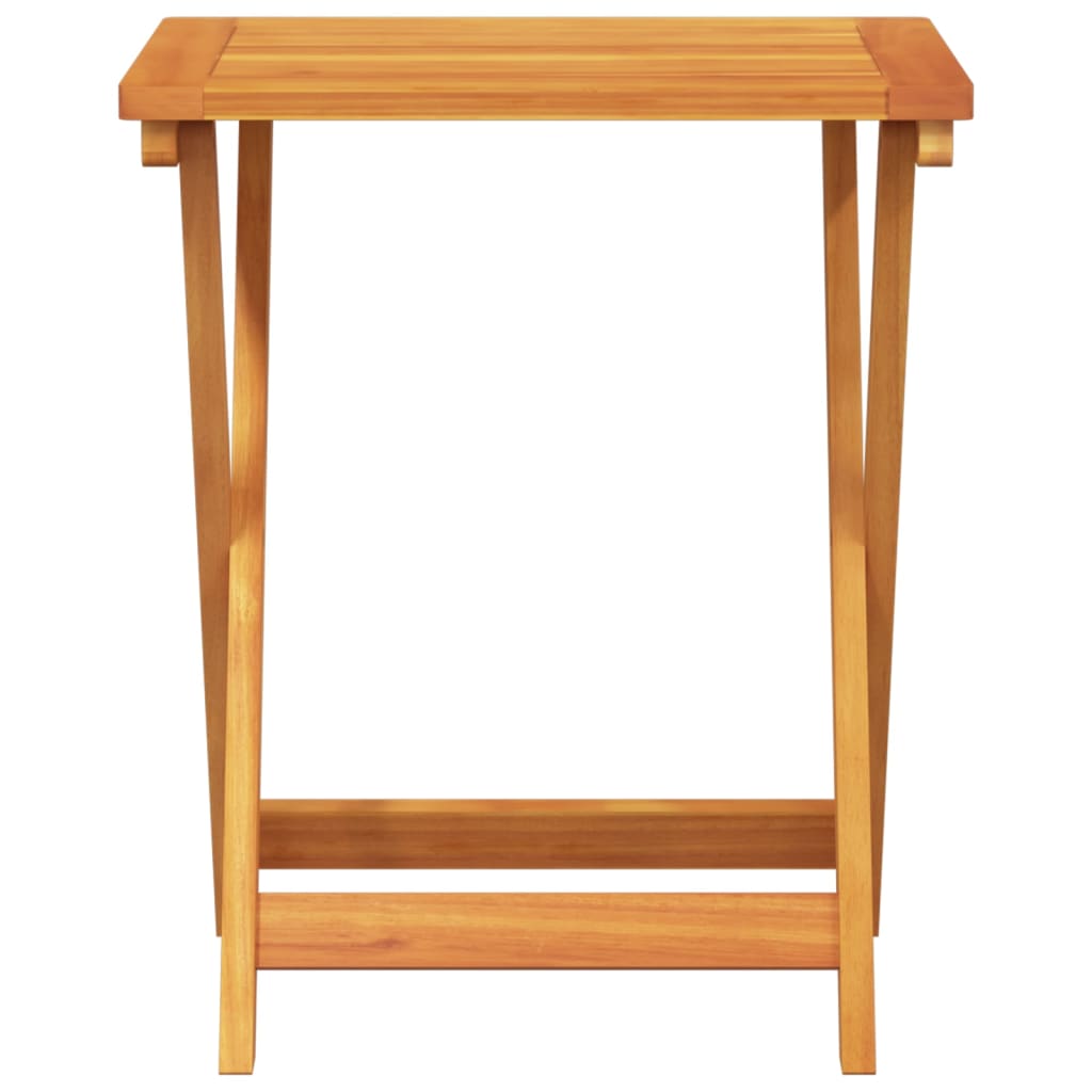 3 Piece Folding Garden Dining Set Solid Wood Acacia