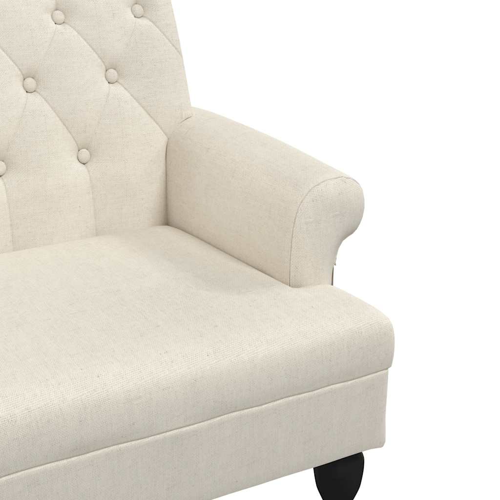 Bench with Backrest 120x62x75.5 cm Linen