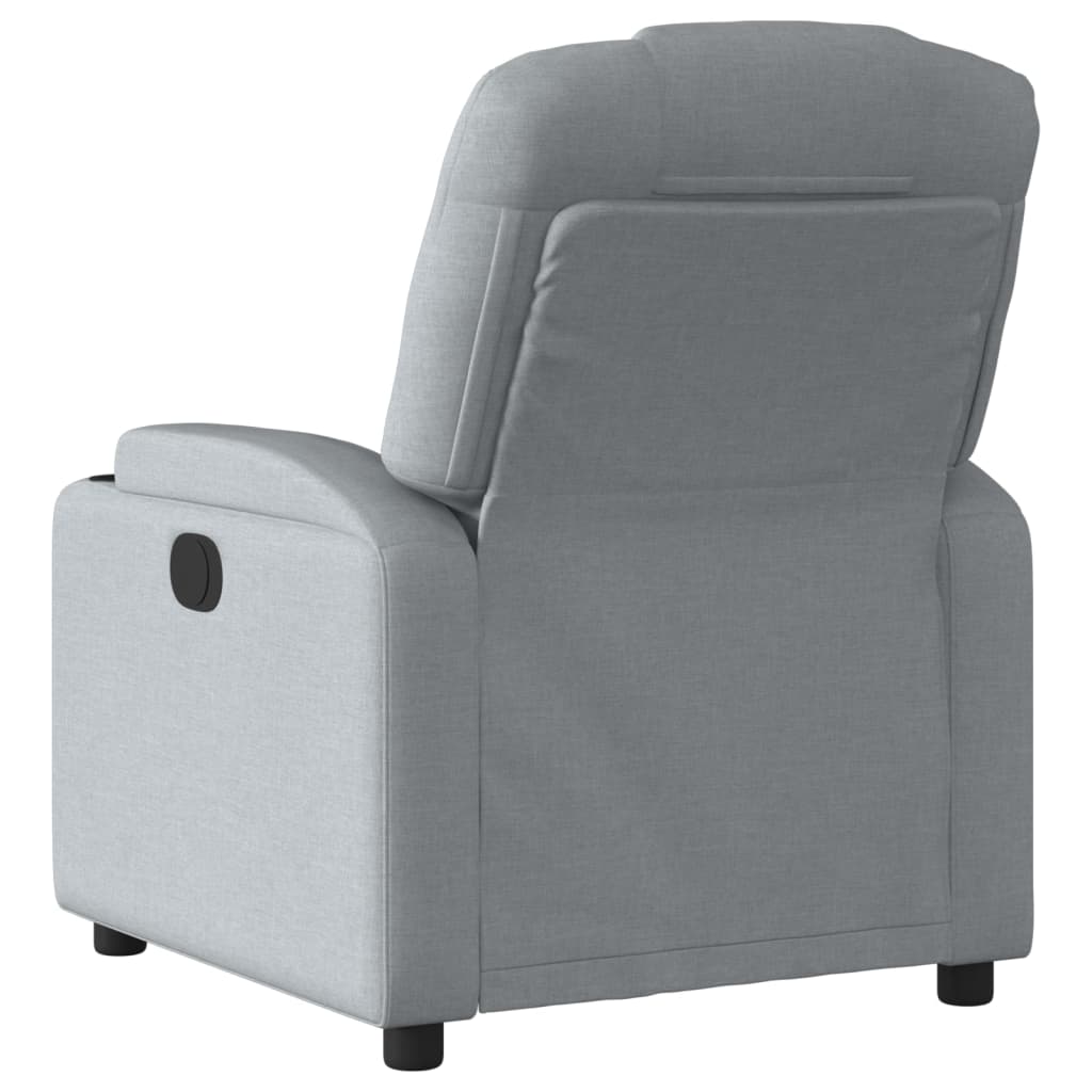 Recliner Chair Light Grey Fabric