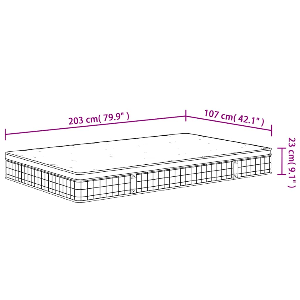 Bonnell Spring Mattress Medium 107x203 cm King Single Size