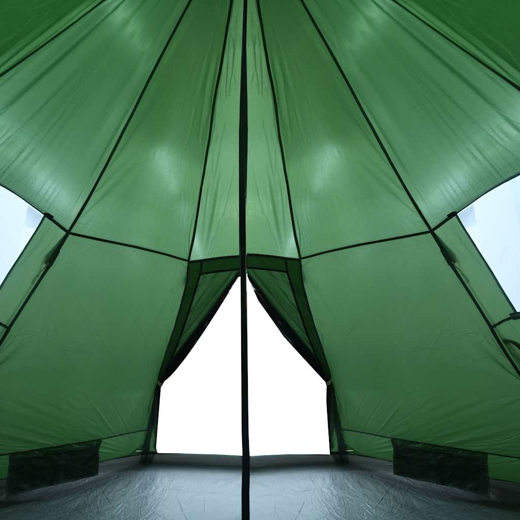 Camping Tent Tipi 4-Person Green Waterproof