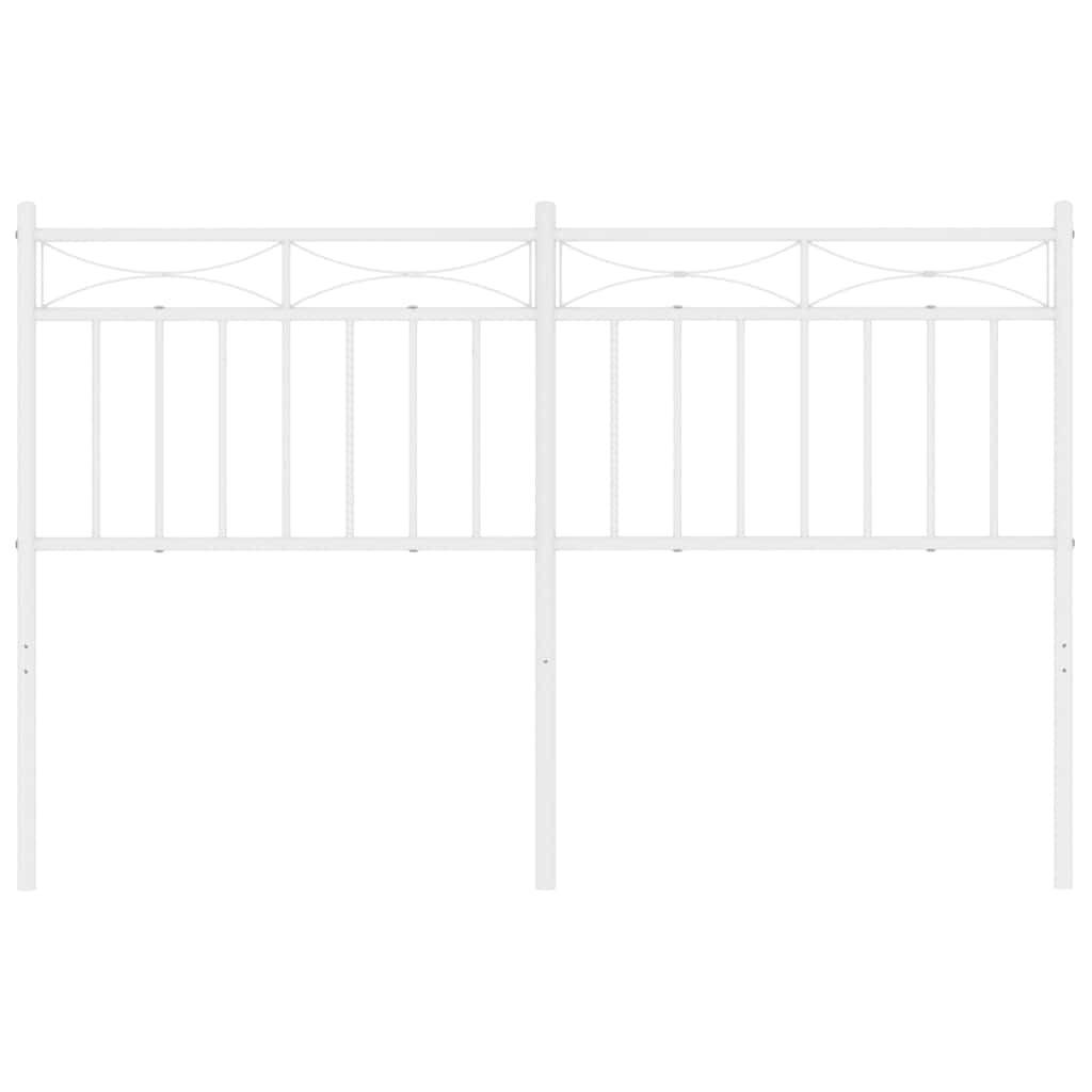 Metal Headboard White 137 cm Double