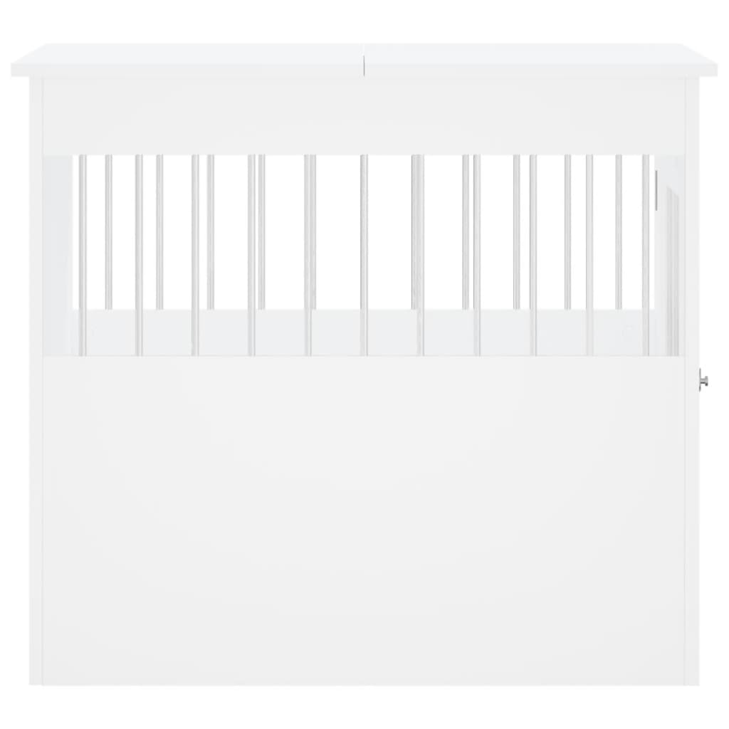 Dog Crate Furniture White 64.5x80x71 cm Engineered Wood