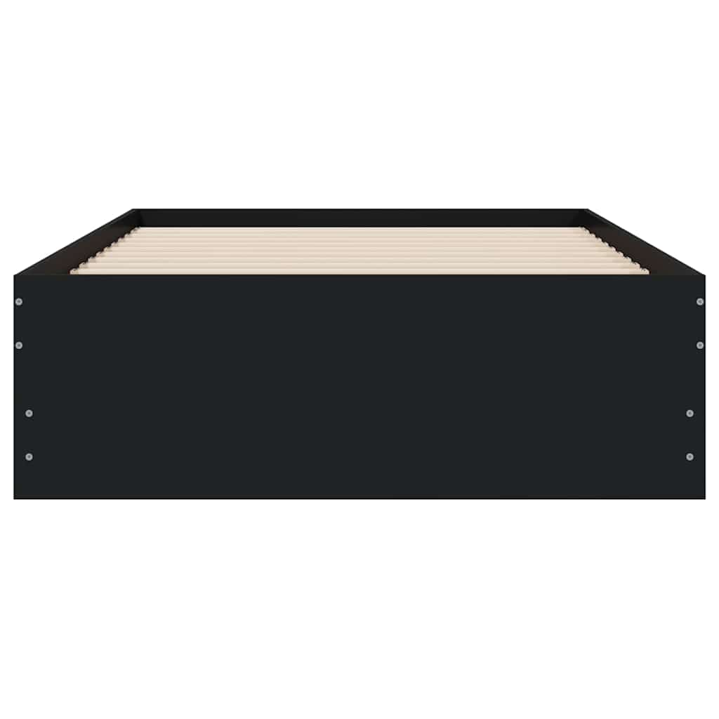 Bed Frame with Drawers without Mattress Black 90x190 cm