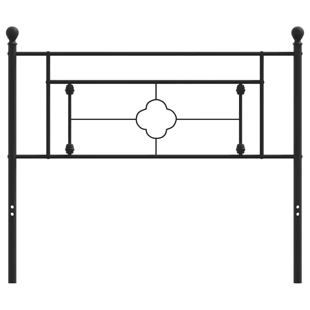 Metal Replace Headboard Black 107 cm