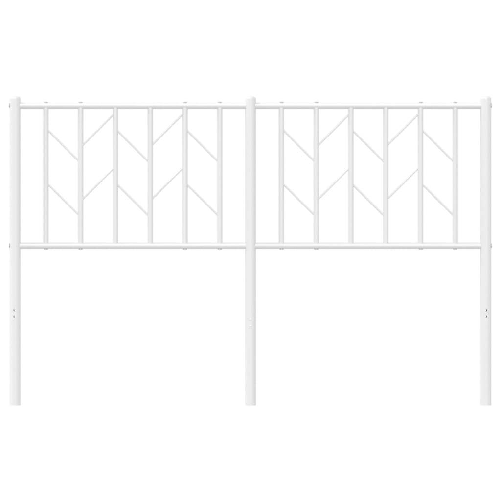 Metal Headboard White 137 cm Double