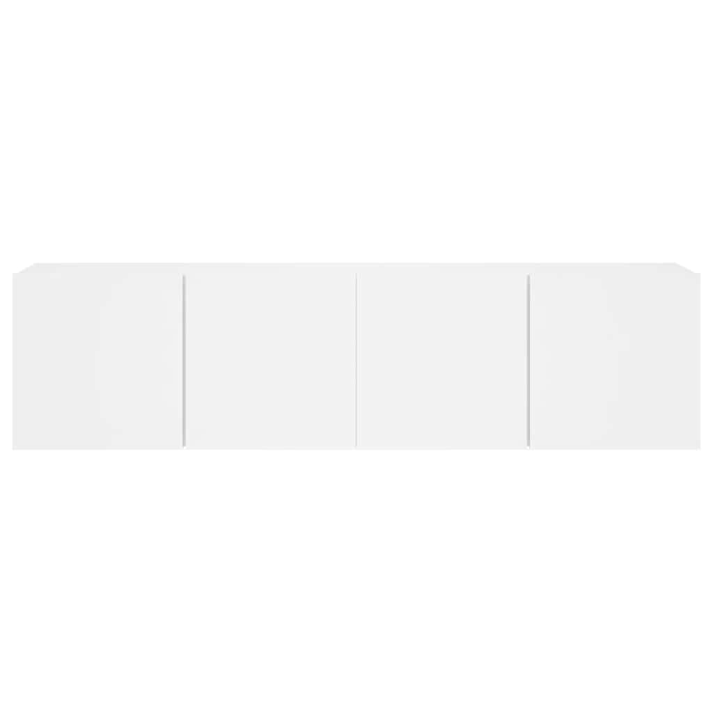 TV Cabinets Wall-mounted 2 pcs White 80x30x41 cm