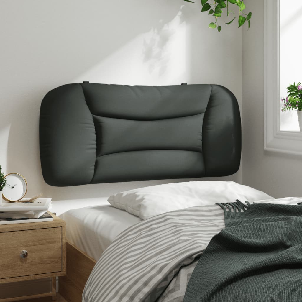 Headboard Cushion "Hvar" Dark Grey 90 cm Fabric