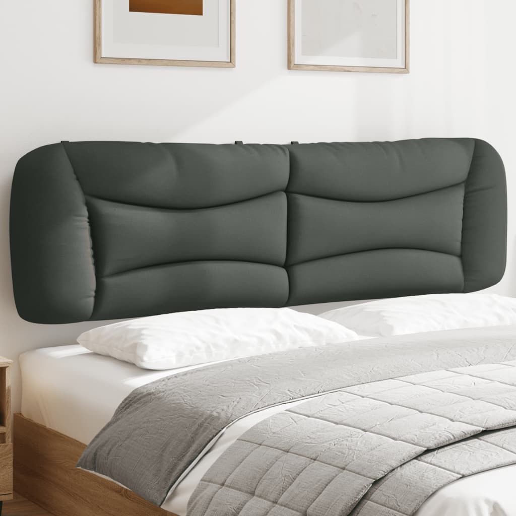 Headboard Cushion "Hvar" Dark Grey 180 cm Fabric