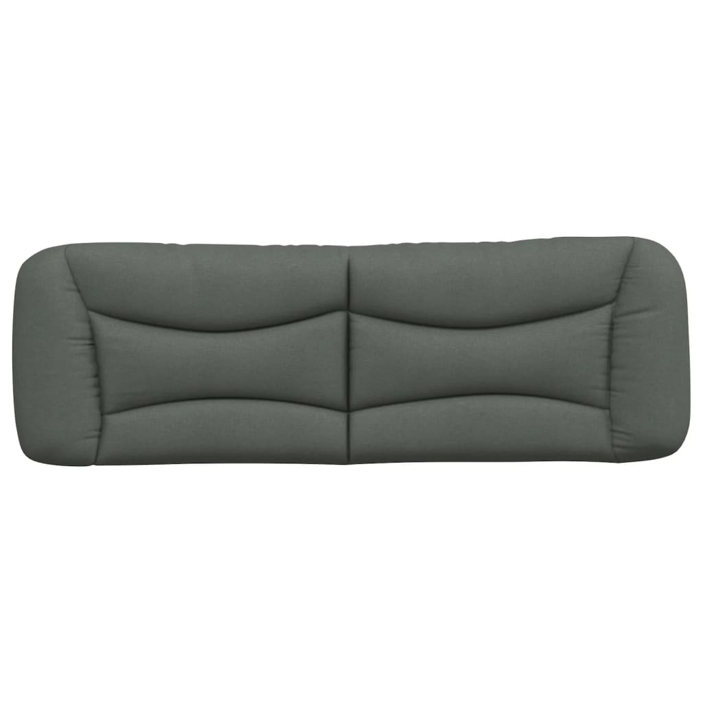 Headboard Cushion "Hvar" Dark Grey 152 cm Queen Fabric