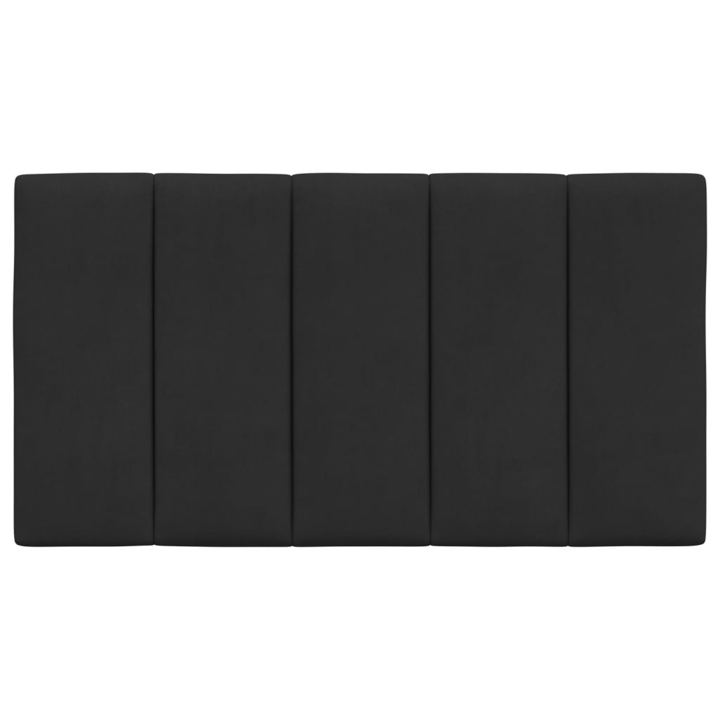 Headboard Cushion "Hanko" Black 90 cm Velvet
