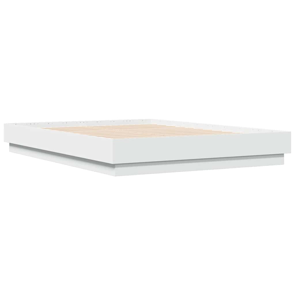 Bed Frame without Mattress White 135x190 cm