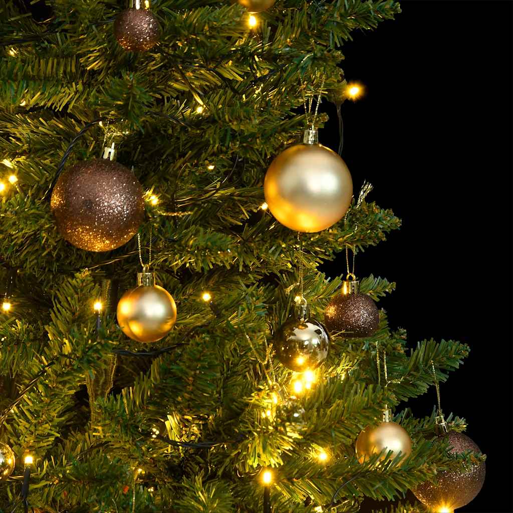 Artificial Hinged Christmas Tree with 150 LEDs & Ball Set 120 cm