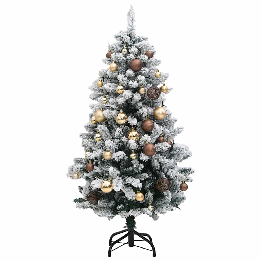 Artificial Hinged Christmas Tree with 150 LEDs & Ball Set 120 cm