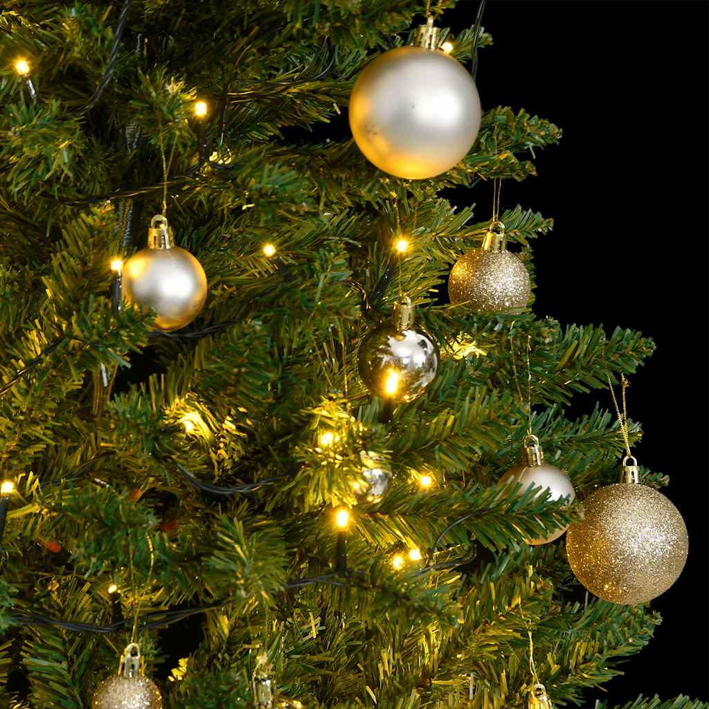 Artificial Hinged Christmas Tree with 150 LEDs & Ball Set 150 cm