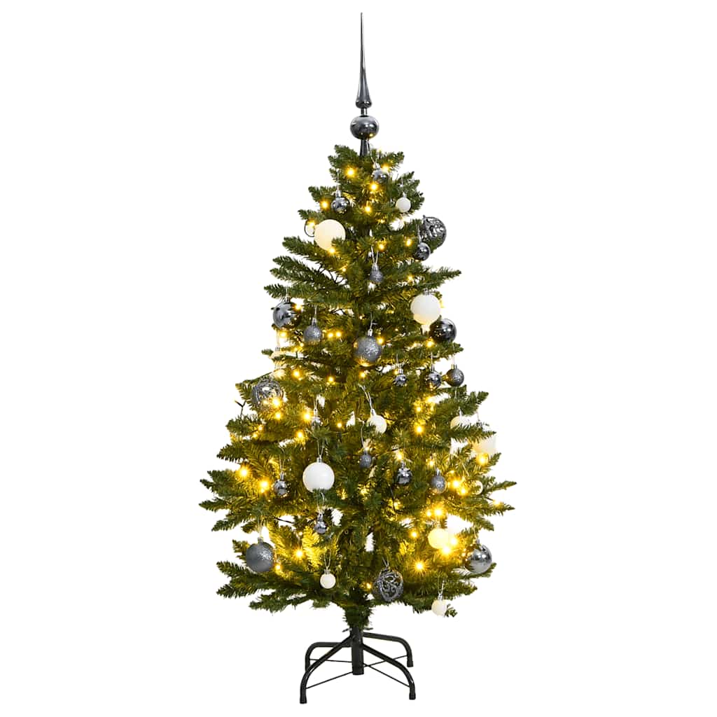 Artificial Hinged Christmas Tree with 150 LEDs & Ball Set 150 cm