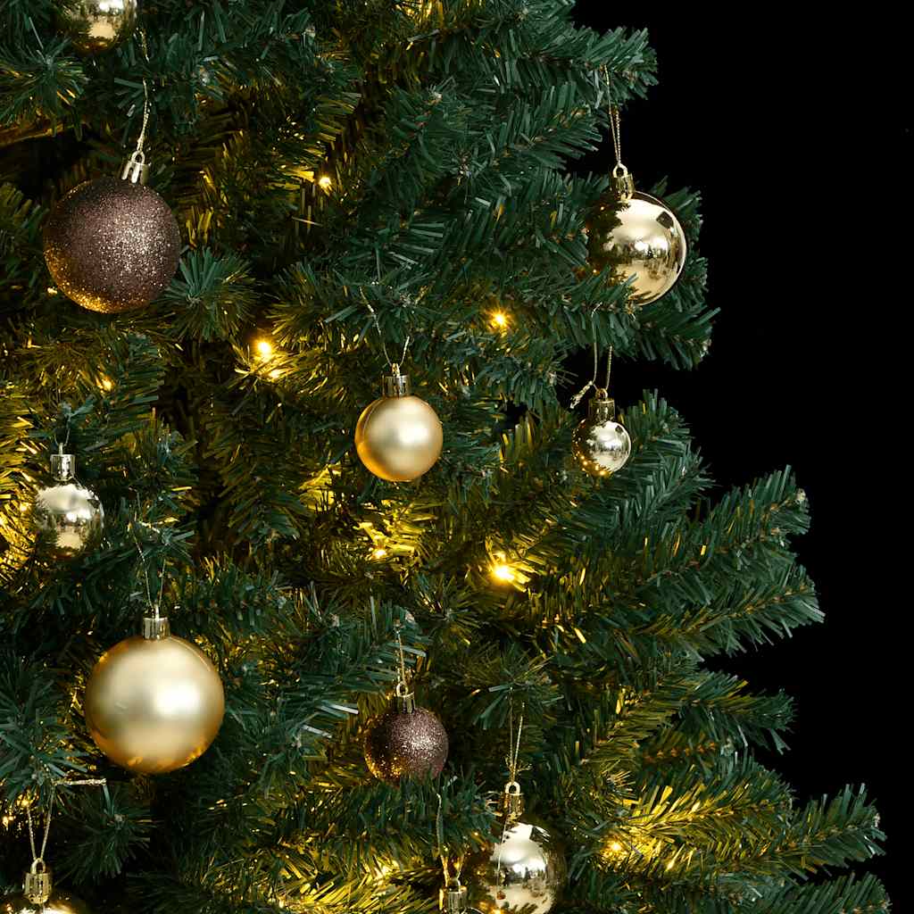 Artificial Hinged Christmas Tree with 300 LEDs & Ball Set 180 cm