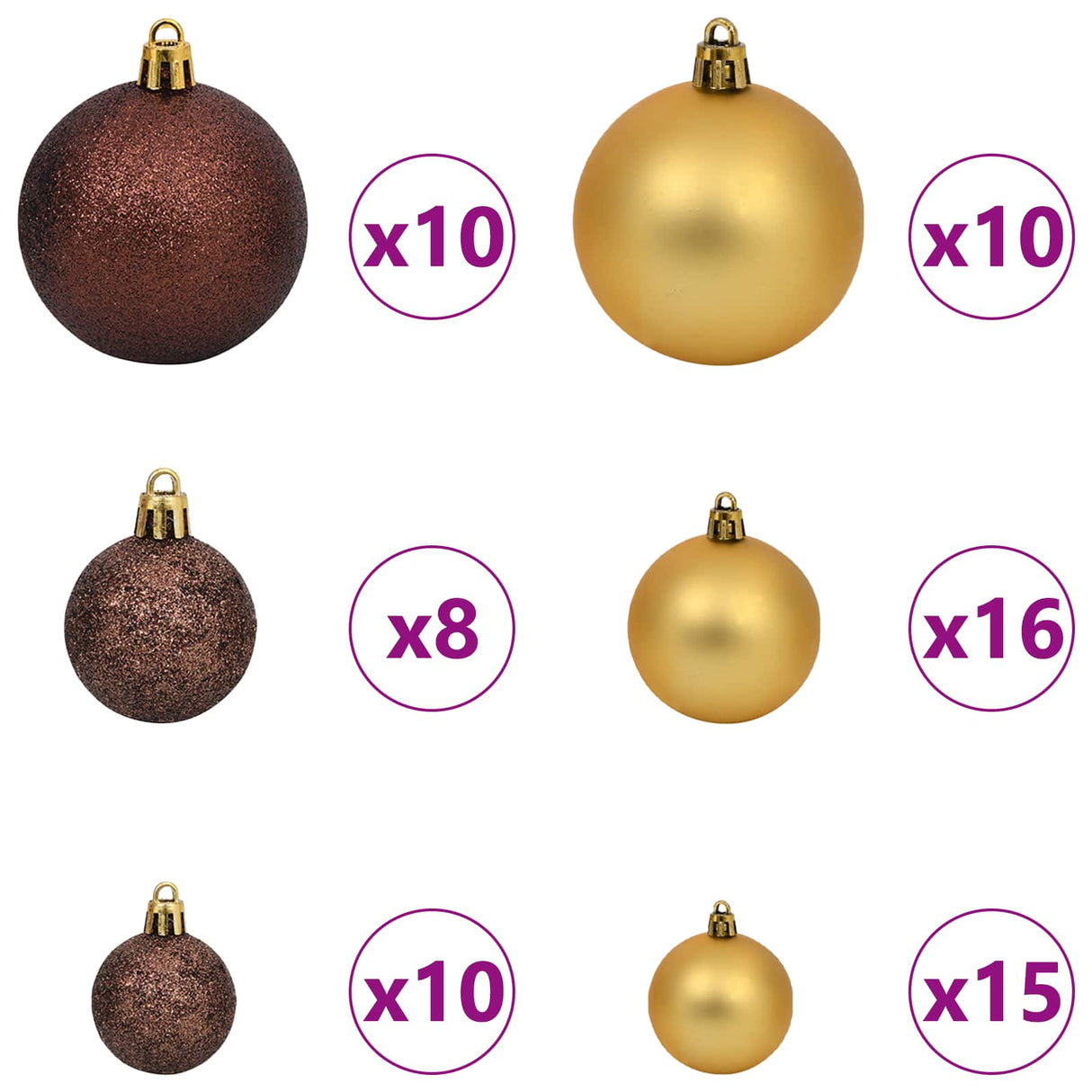 Artificial Christmas Tree White 90 x 90 x 180 cm PVC and Metal