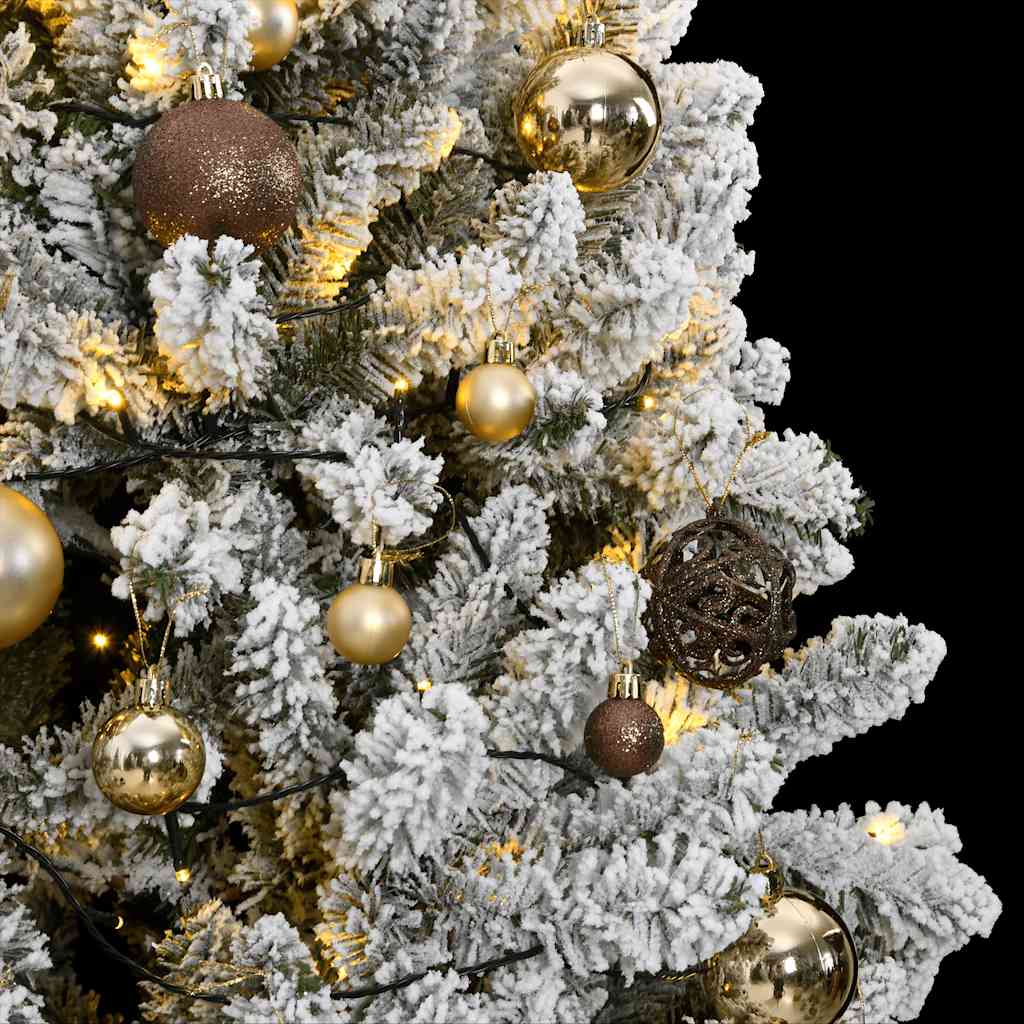 Artificial Hinged Christmas Tree 300 LEDs & Ball Set 210 cm