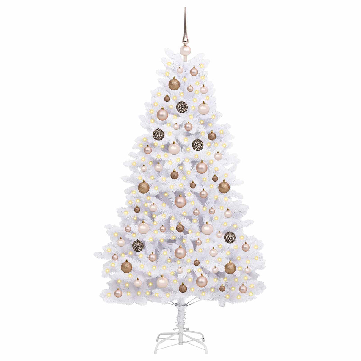 Artificial Christmas Tree 180 cm PVC and Steel White