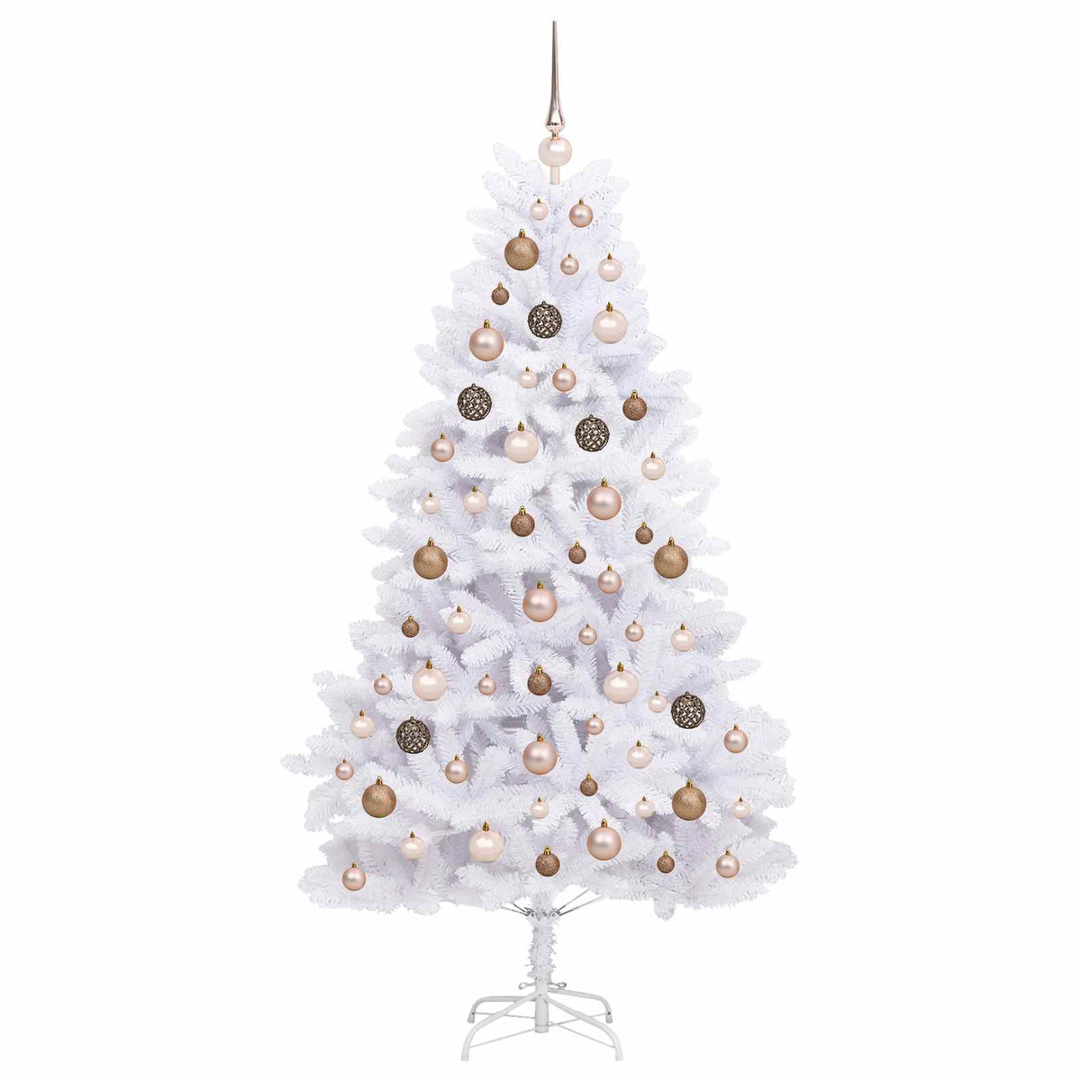 Artificial Christmas Tree 180 cm PVC and Steel White
