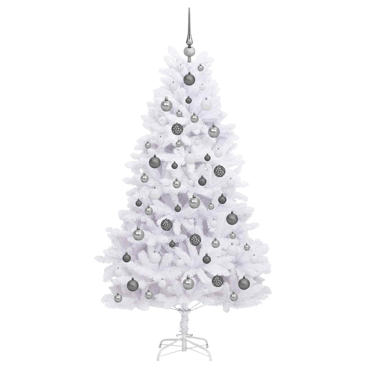 Artificial Christmas Tree White 90 x 90 x 180 cm PVC and Metal