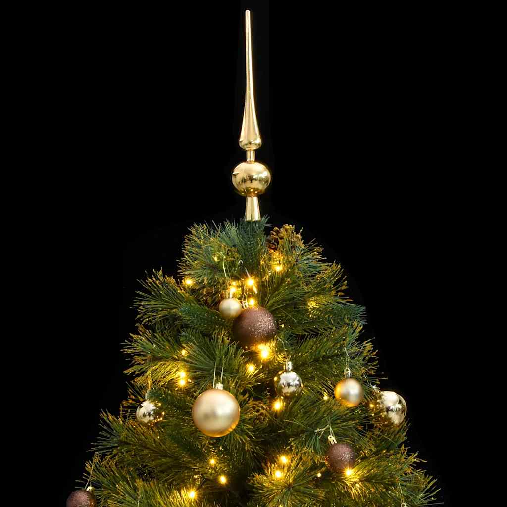 Artificial Hinged Christmas Tree with 150 LEDs & Ball Set 150 cm