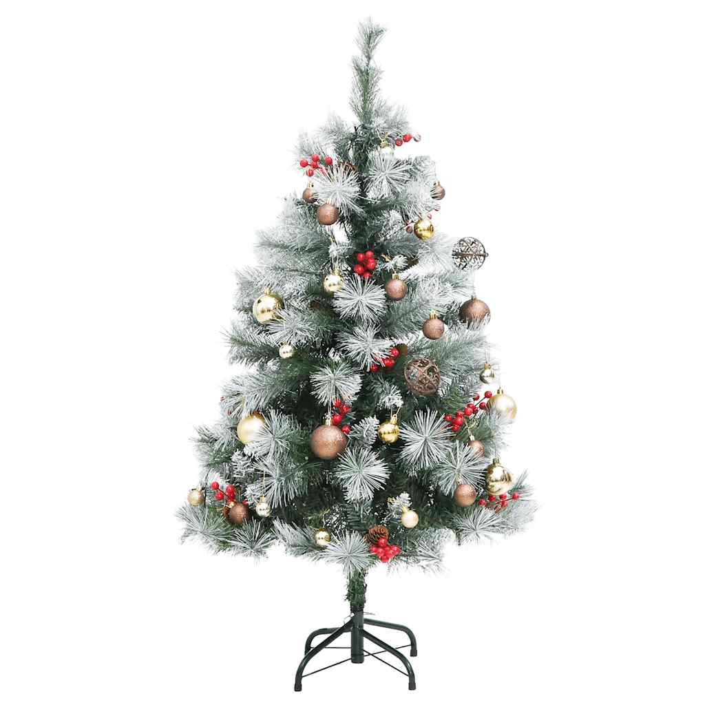 Artificial Hinged Christmas Tree with 150 LEDs & Ball Set 120 cm