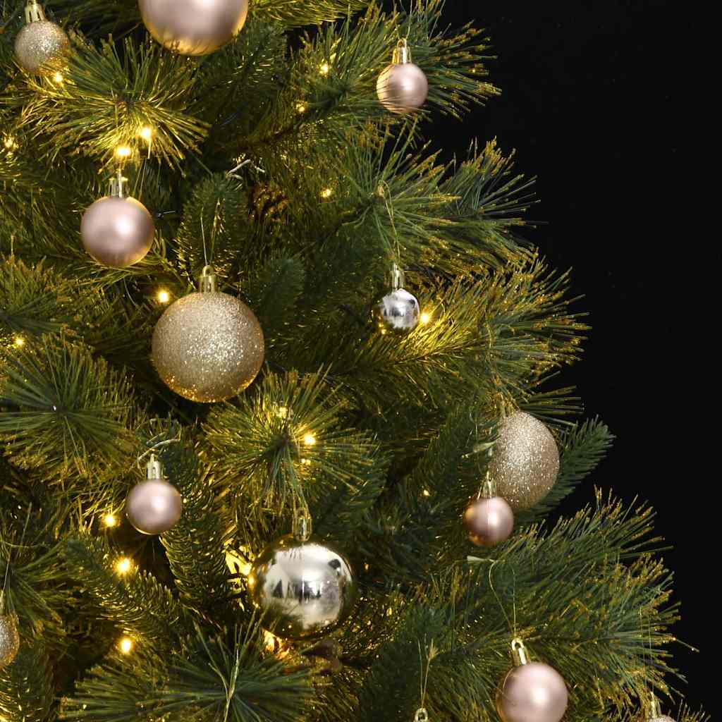 Artificial Hinged Christmas Tree with 150 LEDs & Ball Set 120 cm
