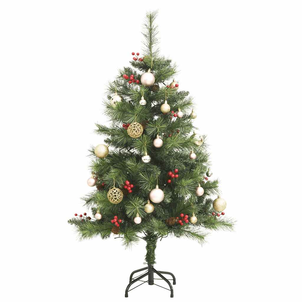 Artificial Hinged Christmas Tree with 150 LEDs & Ball Set 120 cm