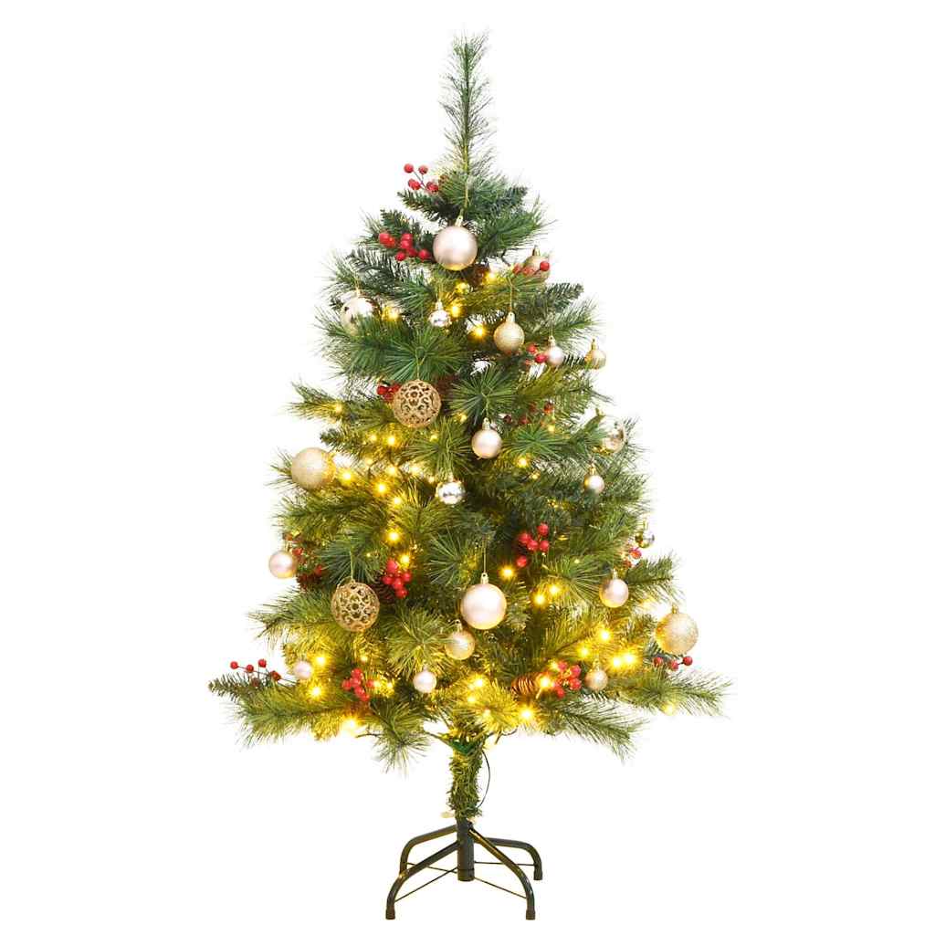 Artificial Hinged Christmas Tree with 150 LEDs & Ball Set 150 cm
