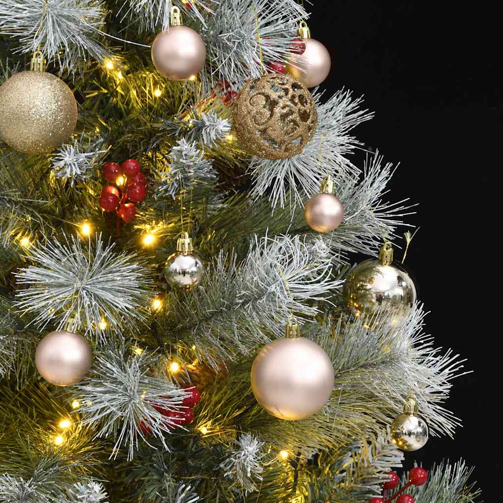 Artificial Hinged Christmas Tree with 150 LEDs & Ball Set 150 cm
