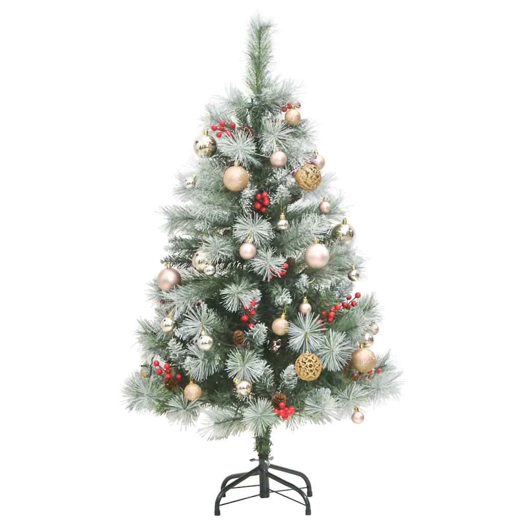 Artificial Hinged Christmas Tree with 150 LEDs & Ball Set 150 cm