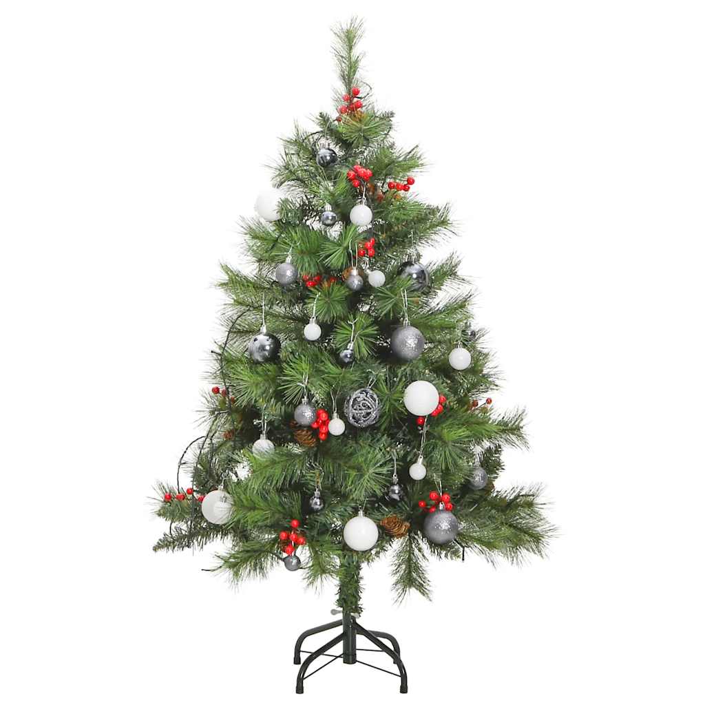 Artificial Hinged Christmas Tree with 150 LEDs & Ball Set 150 cm