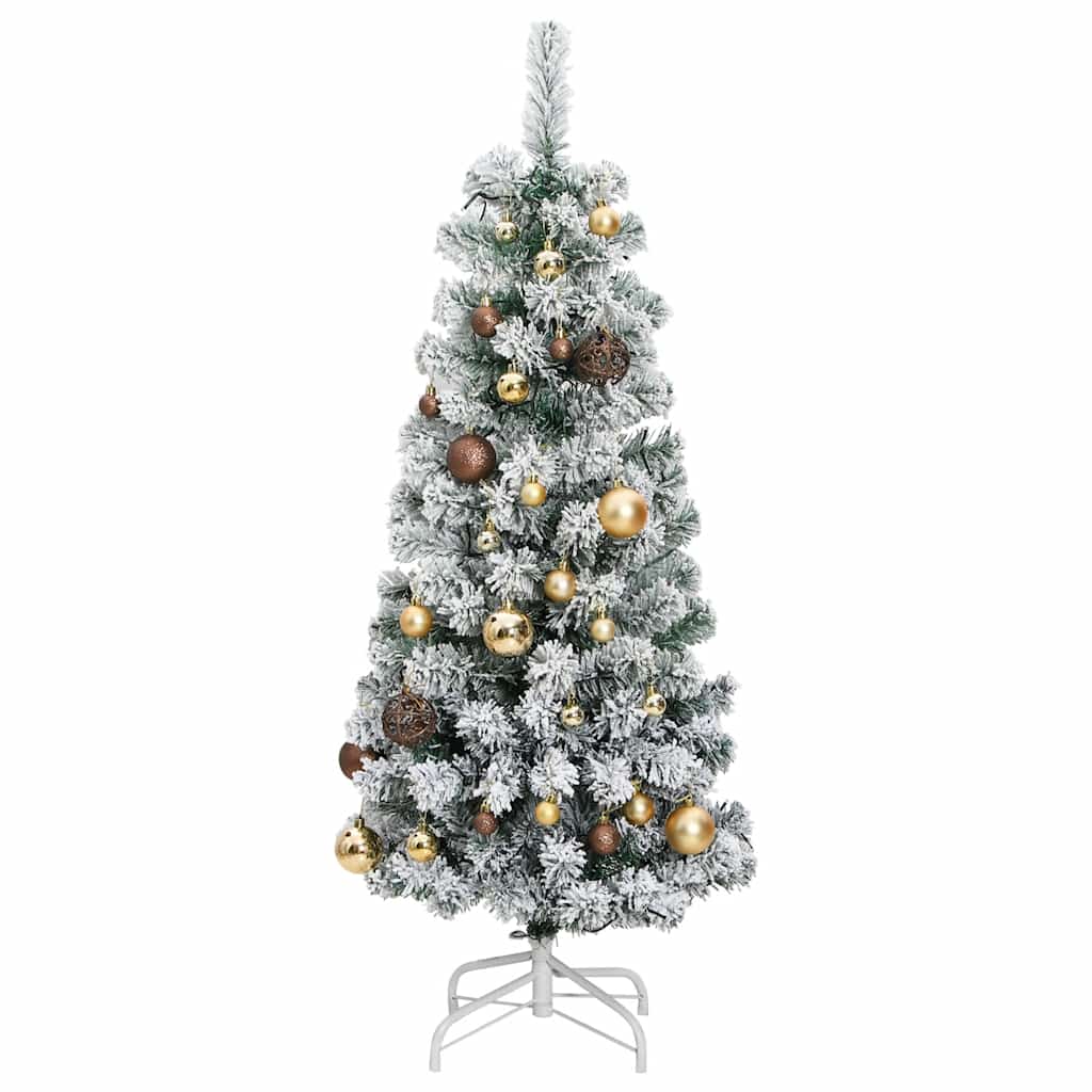 Artificial Hinged Christmas Tree with 150 LEDs & Ball Set 150 cm