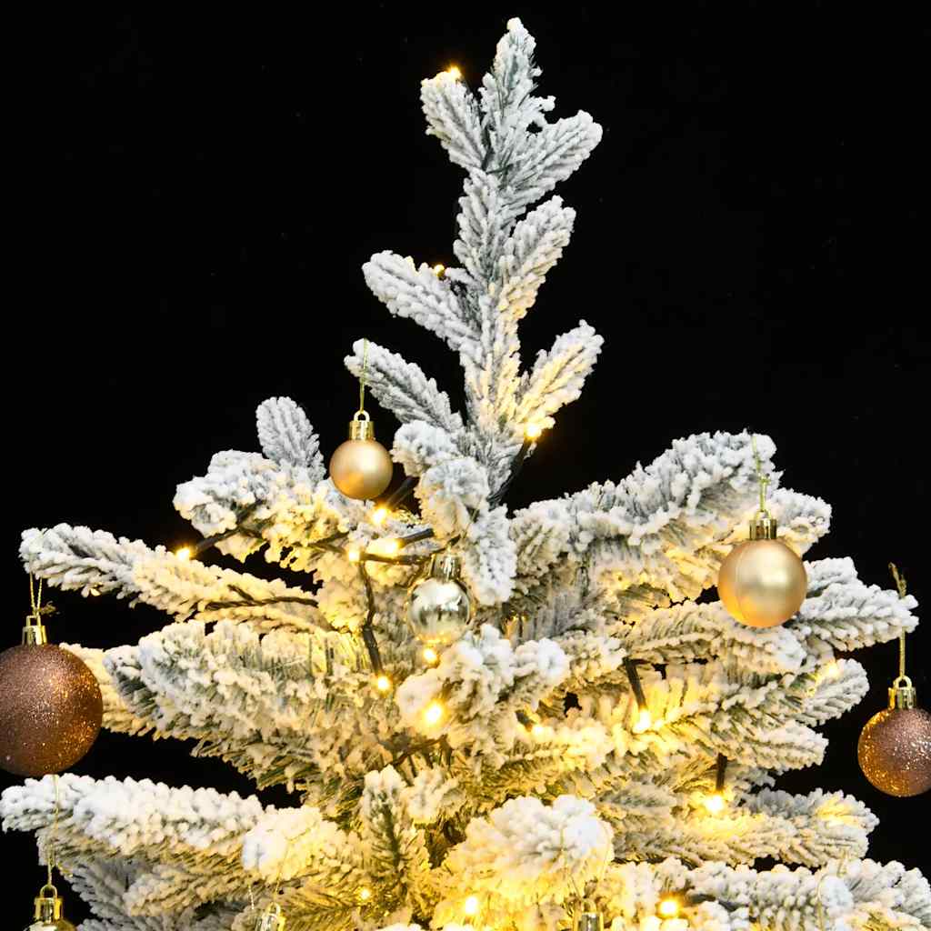 Artificial Hinged Christmas Tree with 150 LEDs & Ball Set 150 cm