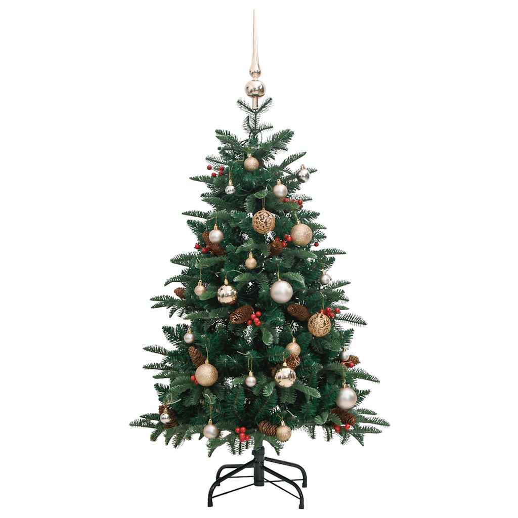 Artificial Hinged Christmas Tree with 150 LEDs & Ball Set 150 cm