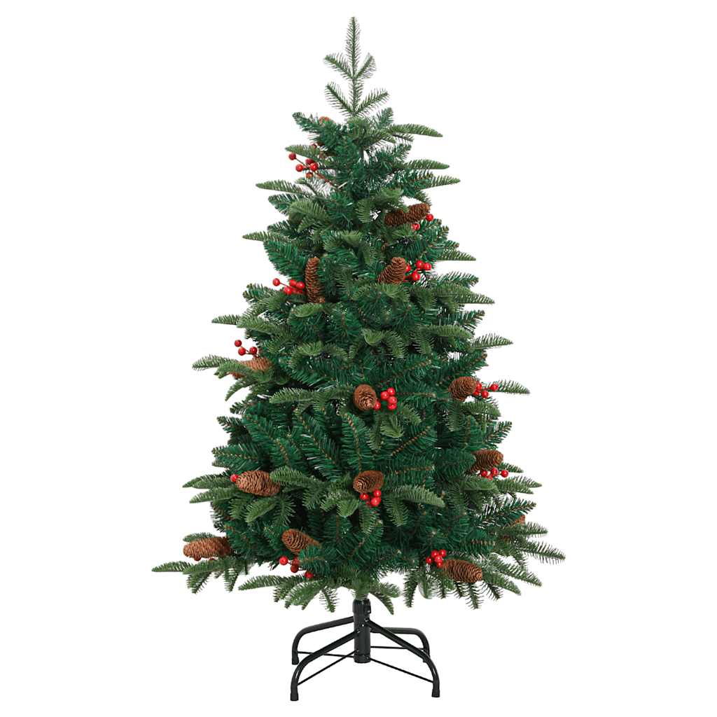 Artificial Hinged Christmas Tree with 150 LEDs & Ball Set 120 cm