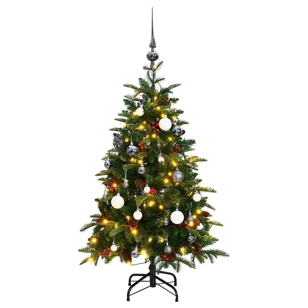 Artificial Hinged Christmas Tree with 150 LEDs & Ball Set 150 cm