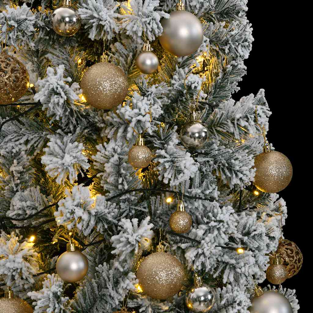 Artificial Hinged Christmas Tree with 300 LEDs & Ball Set 180 cm